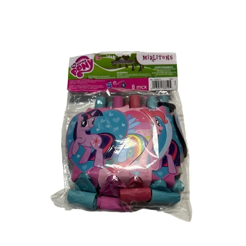 My Little Pony Party Supplies Horns (16) and Confetti New